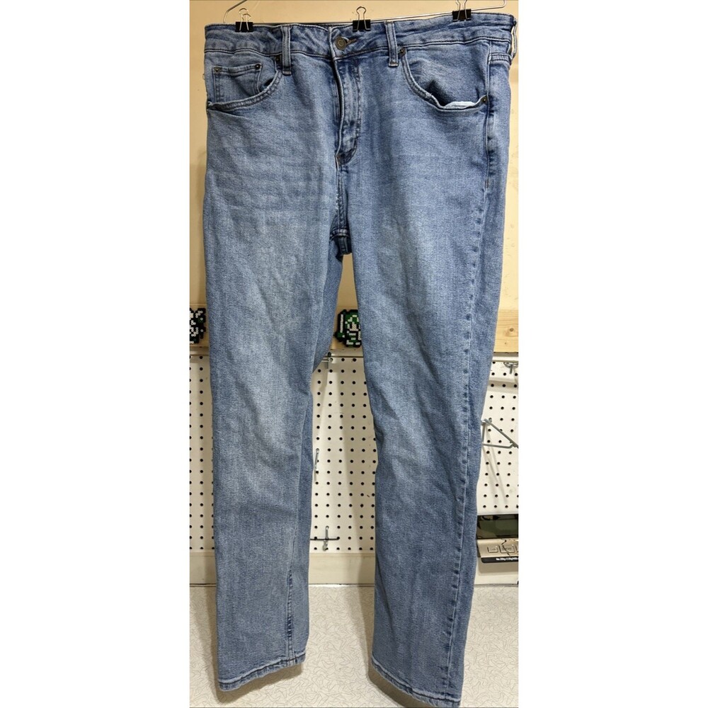 Mens RSQ Slim Taper Light Wash Jeans Size 34x30